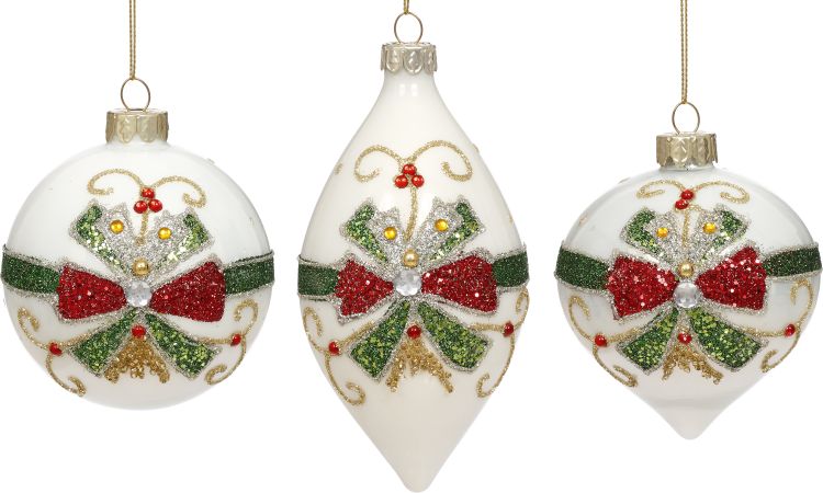 Christmas Ornament 3-5'' , (Set of 3)