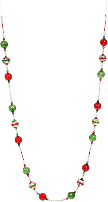 Plaid Garland Ornament - 6 Feet (Set of 4)