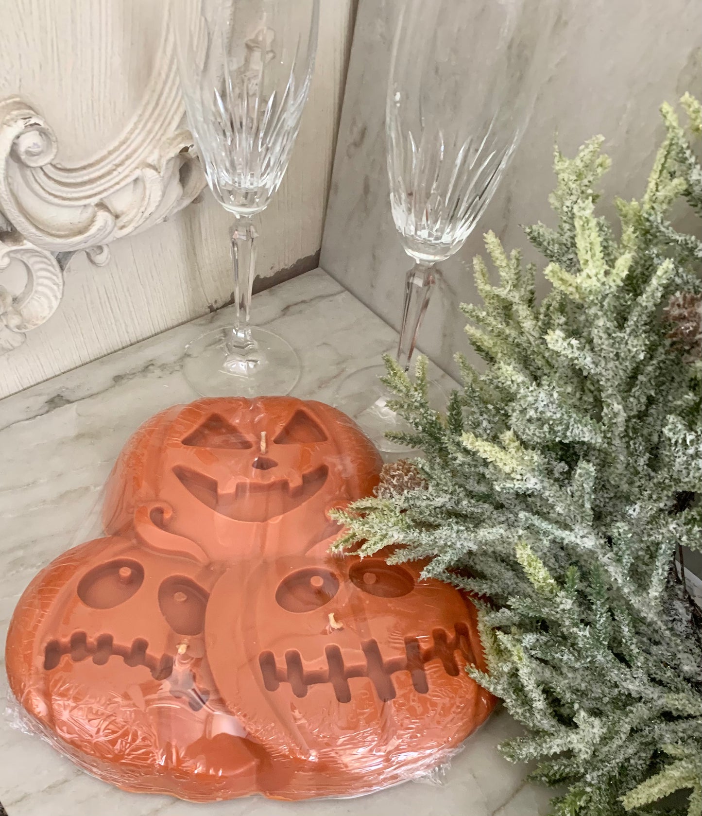 Jack o' Lantern Candle Centerpiece