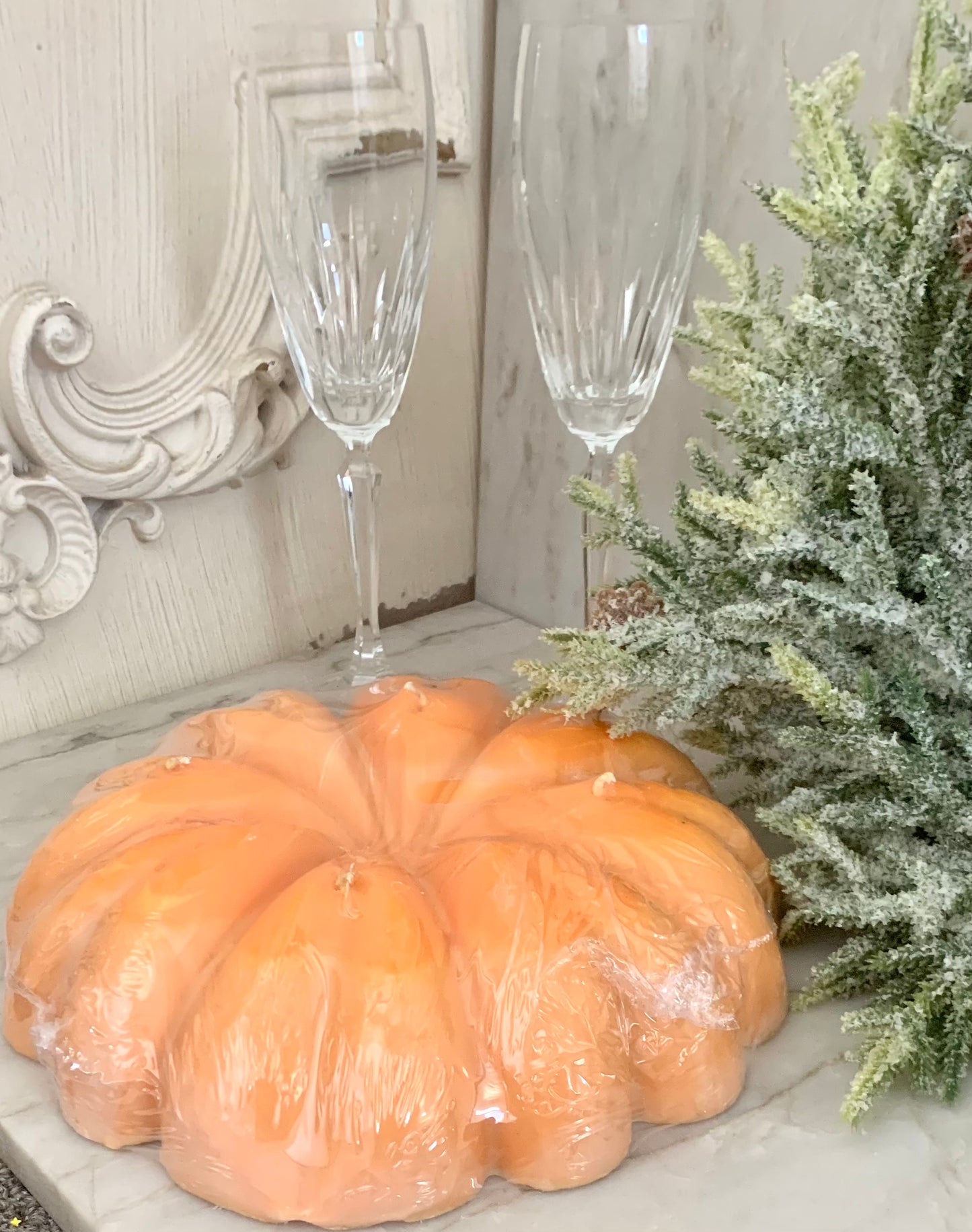 Pumpkin Candle Centerpiece