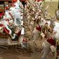 Merry Christmas Santa With Deer & Carriage 30''