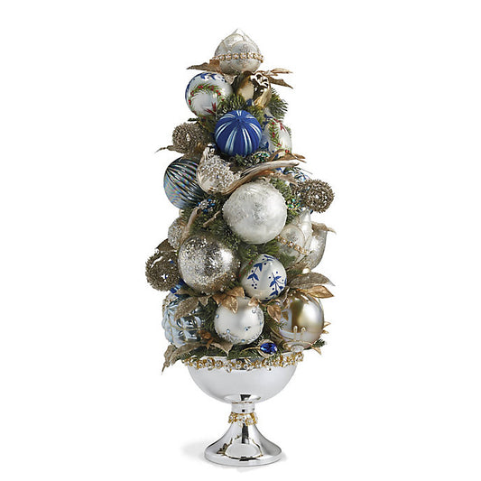 Crown Glass Ornament Topiary Set, (Set of 2) 24-26"
