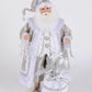 Lighted White Christmas Santa