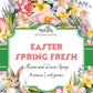 Easter Spring Fresh 8 oz Room spray (2 Bottles)