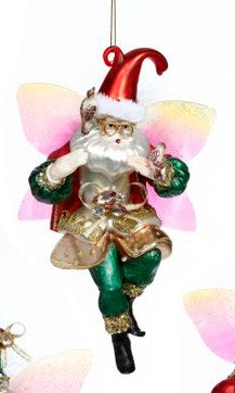 Fairy Santa Ornament  7-8"