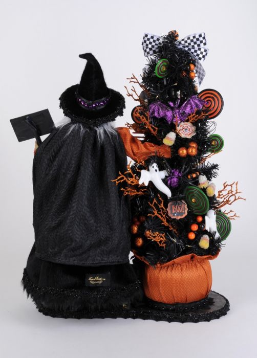 Lighted Tricks or Treats Kitchen Witch