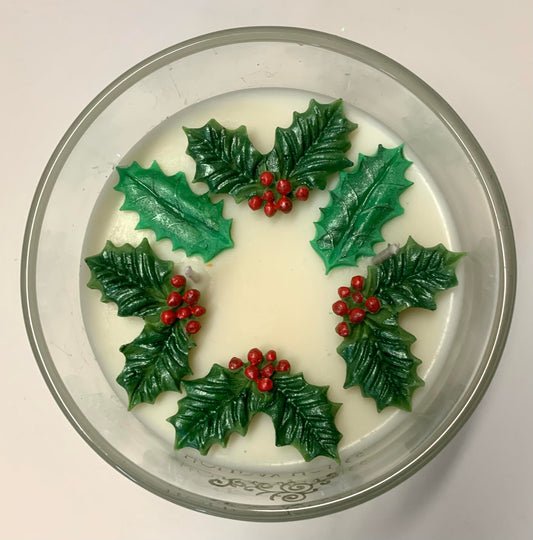 3D Christmas Wreath Candle