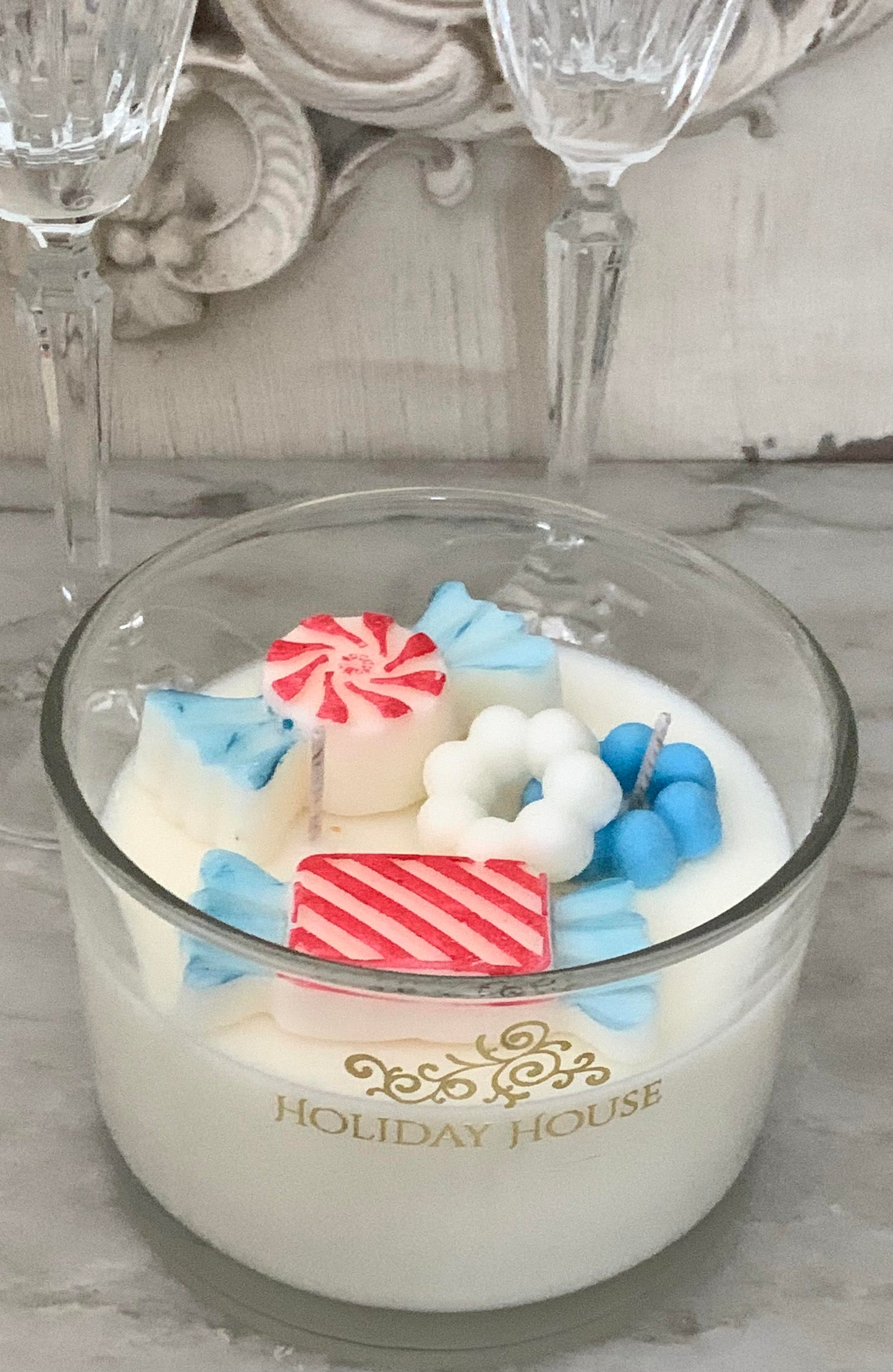 3D Peppermint Candle