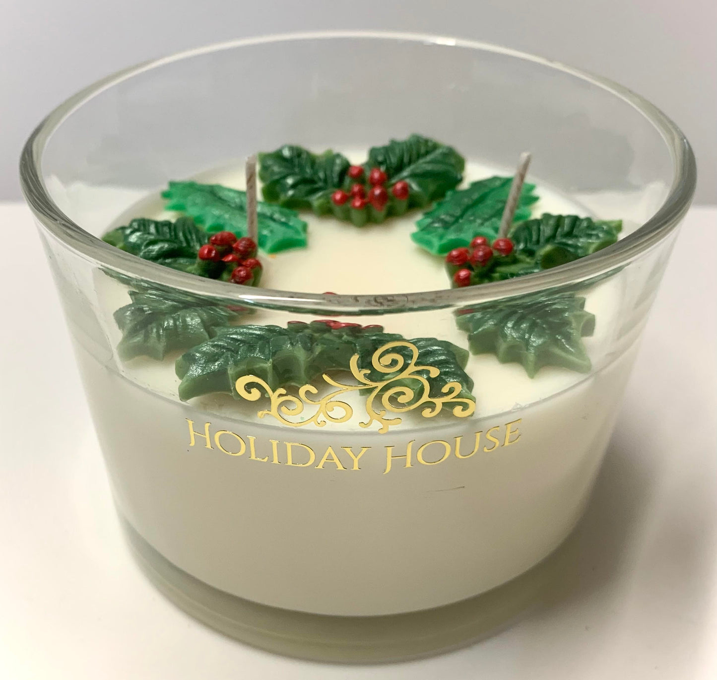 3D Christmas Wreath Candle