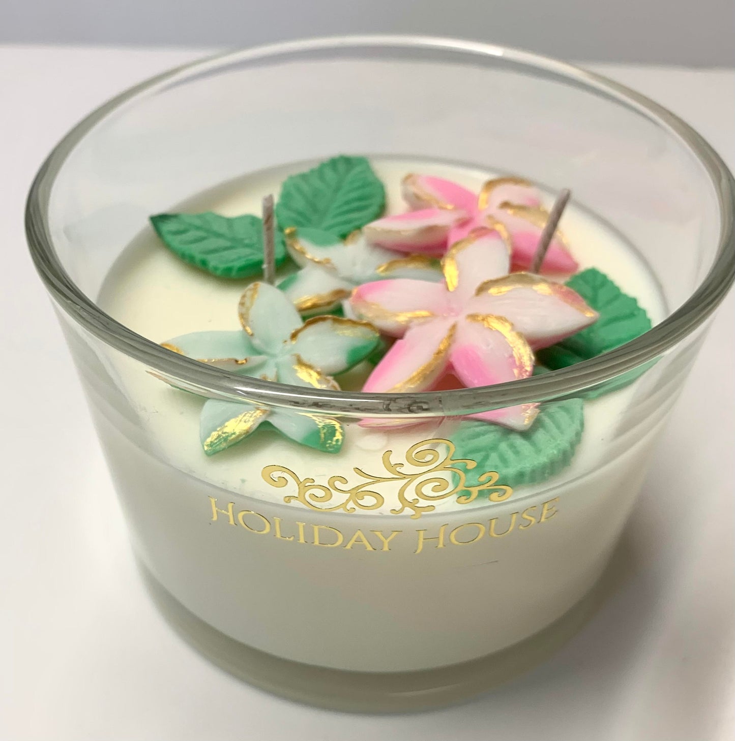 3D Jasmine Floral Candle