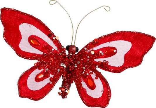 Jewel Butterfly Clip 4'' (Set of 3) Multiple Colors Available