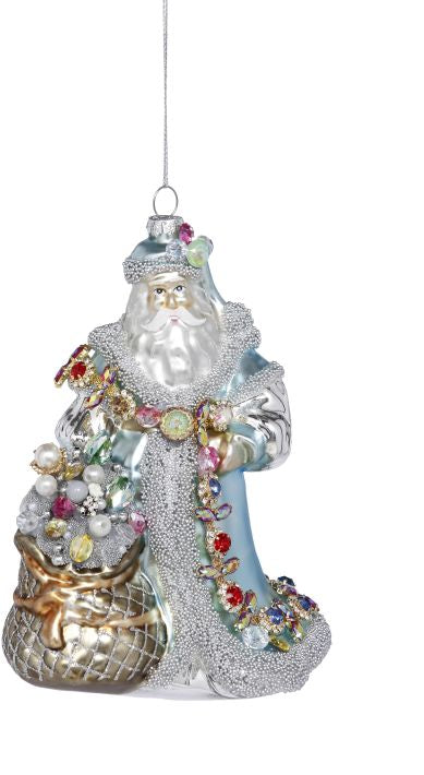 Night Before Xmas Santa Ornament 8''