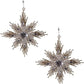 Gold and Silver Snowflake Ornaments