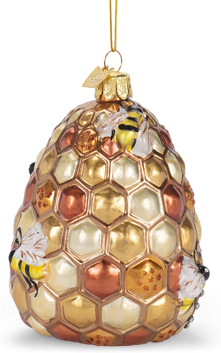 Noble Gems™ Bee-Hive Glass Ornament