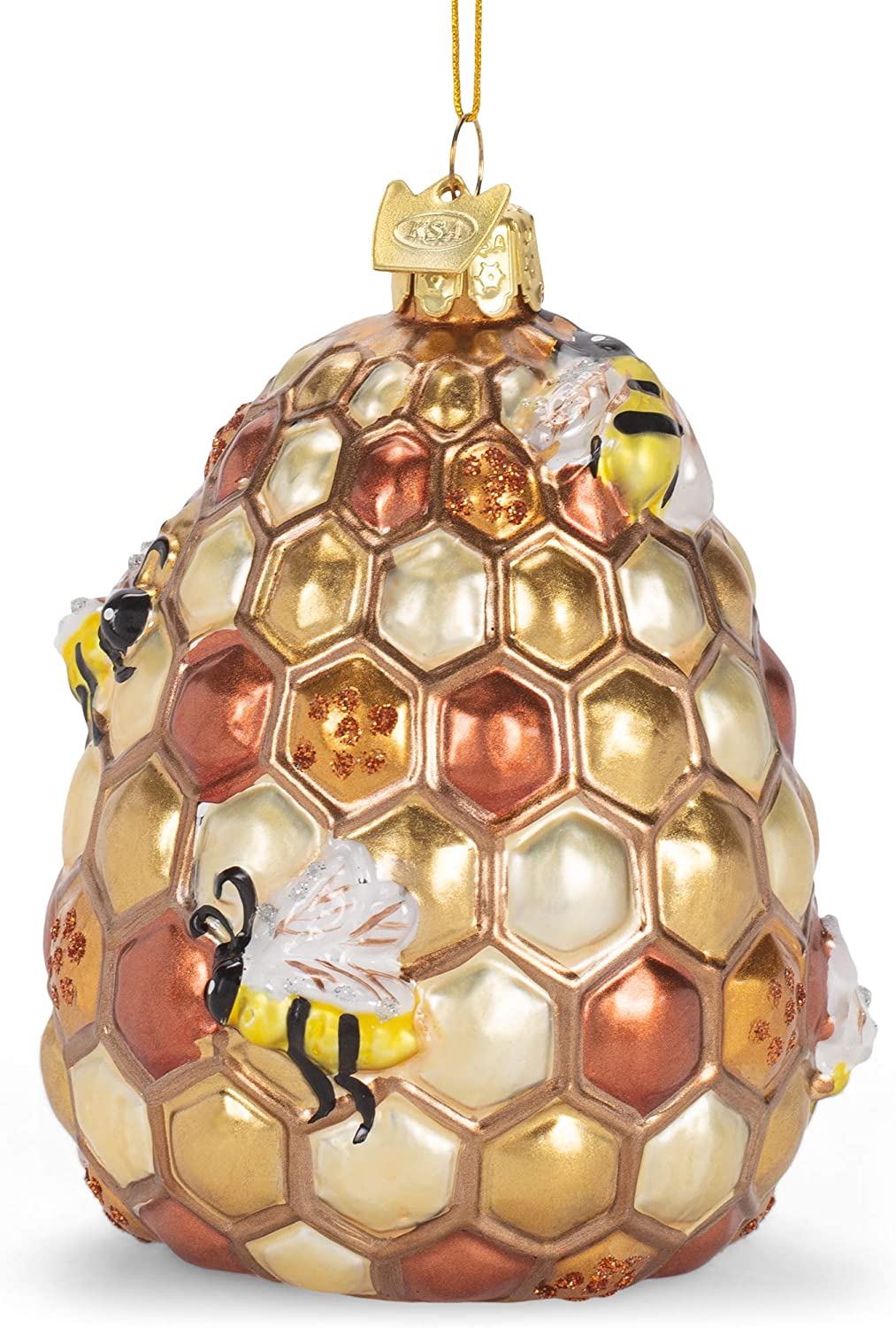 Noble Gems™ Bee-Hive Glass Ornament