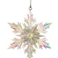 Acrylic Iridescent Snowflake Ornament (set of 2)